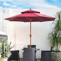 مضله عنابي مدور 2.5 متر دوران