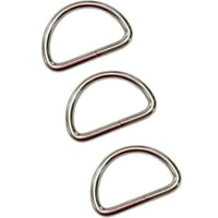 حلق حديد حرف D مقاس 2.5 سم شد 100حبه