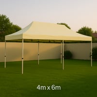 مضلة المنيوم بيج مقاس 4x6 متر بدون رواق