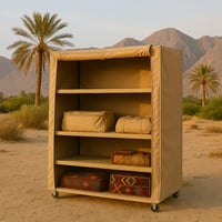 دولاب العزبه 4 رف المقاس 2 × 2 متر عمق 70 سم