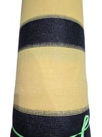 شبك صيني مخطط برتقالي واسود 200 جرام 3*50 متر 90%