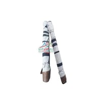 رواق قطن ابيض مخطط باحجام مختلفه