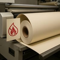 بي في سي PVC بيج فاتح بلاك اوت مقاوم للحريق 850 جر...