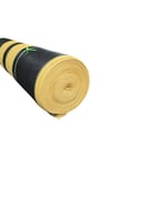 شبك صيني مخطط برتقالي واسود 200 جرام 3*50 متر 90%