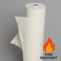 قماش مقاوم للحريق ابيض 1.5*50 متر