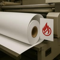 بي في سي PVC ابيض بلاك اوت مقاوم للحريق 850 جرام 2...