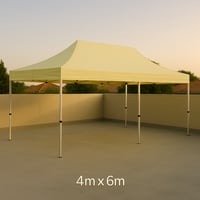 مضلة المنيوم بيج مقاس 4x6 متر بدون رواق