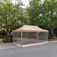 مضلة المنيوم ثقيل 3*6 اربع واجهات شفاف