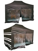 مضله سداسي مع الرواق اسود مخطط pvc