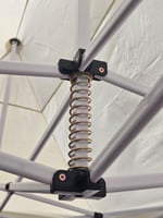 مضله سداسي مع الرواق ابيض مخطط pvc