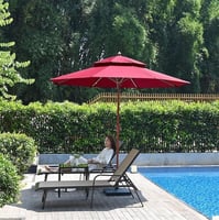 مضله عنابي مدور 2.5 متر دوران