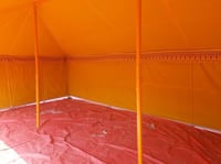 خيام البر بيتيه 5*11 اصفر ساده سماكه 32 مل 3 غاظ