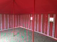 خيام النجوم ابيض 4*7 يارده يارده سمك 30 مل 3 غاط