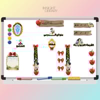 بطاقات سبورة سنووايت