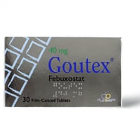 جاوتكس 40 مجم، يقلل مستوى حمض اليوريك في الدم - 30...