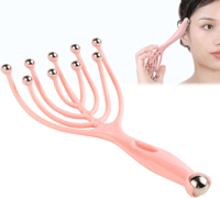 مدلك فروة الرأس بـتسع رؤوس وردي أداة يدوية تساعد ع...