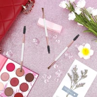 مجموعة فرش مكياج للحواجب احترافية مائلة دقيقة قطعت...