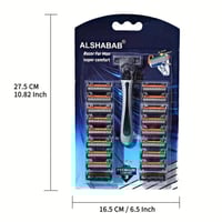 شفرات حلاقة اقتصادية ذات جودة عالية ثلاث شفرات مقب...