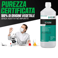 جلسرين نباتي نقي خام سائل طبيعي من EQM عبوة 1 لتر