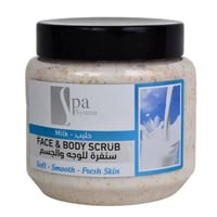 صنفرة للوجه والجسم بخلاصة الحليب من سبا 500 جرام