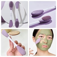 فرشاة لقناع الوجه والتقشير اللطيف مزدوجة الرأس من...