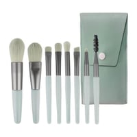 فرش مكياج مجموعة اقتصادية بشعيرات ناعمة مع حافظة ح...