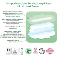 فوط صحية يومية بأجنحة خالية رقيقة للغاية وذات قدرة...