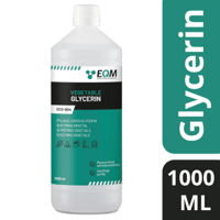 جلسرين نباتي نقي خام سائل طبيعي من EQM عبوة 1 لتر