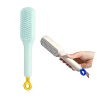 فرشاة شعر احترافية مضادة لتشابك الشعر ذاتية التنظي...