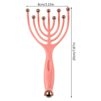 مدلك فروة الرأس بـتسع رؤوس وردي أداة يدوية تساعد ع...