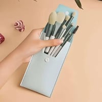 فرش مكياج مجموعة اقتصادية بشعيرات ناعمة مع حافظة ح...