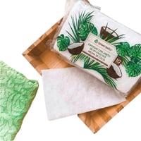 ليفة اسفنجية صابون للجسم للاستحمام برائحة جوز الهن...