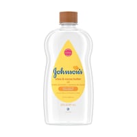 جونسون زيت الأطفال الغني بزبدة الشيا والكاكاو لترط...