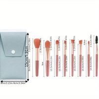 مجموعة احترافية اقتصادية من فرش المكياج الناعمة مع...