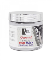 ماسك طيني للوجه فحم من سبا سيستم 500 مل