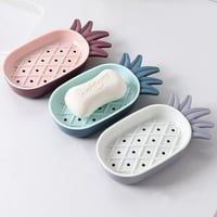 حاوية الصابون على شكل اناناس قطعة واحدة لون عشوائي