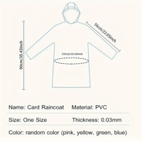 معطف مطر محمول خفيف الوزن قابل للطي 10 قطع