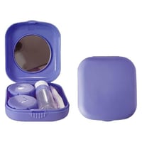 حافظة عدسات بلاستيك محمولة مجموعة تخزين مدمجة للعد...