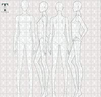 مانيكان تقني - Flat Mannequins