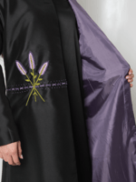 جاكيت الخزامى مع فستان - أسود