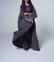 عباية الخزامى - رمادي