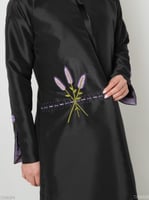 جاكيت الخزامى مع فستان - أسود