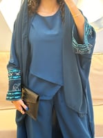 بنطلون وبلوزة تحت العباية - أخضر