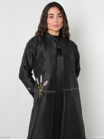 جاكيت الخزامى مع فستان - أسود