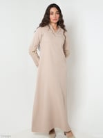 جلابية الدرعية مع وشاح - بيج