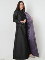 جاكيت الخزامى مع فستان - أسود