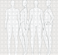 مانيكان تقني - Flat Mannequins