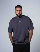 تيشيرت الخزامى- رمادي