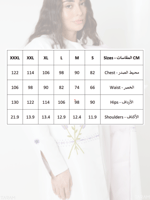 جاكيت الخزامى مع فستان - أبيض