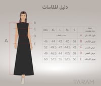 فستان مع وشاح - أسود